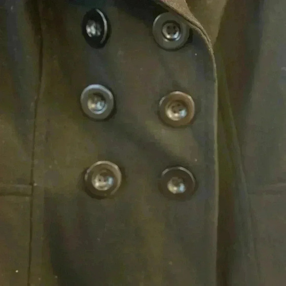 Ann Taylor Wool Blend Black Doublebreasted Pea Coat-Size XSP - Picture 8 of 14